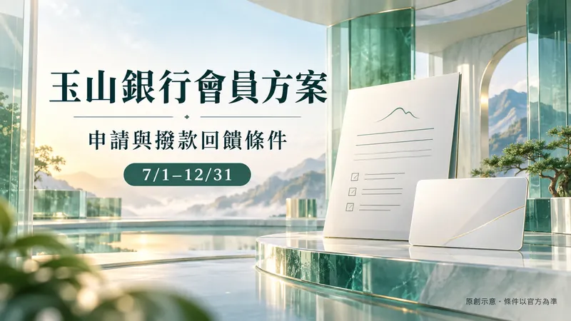 玉山信貸｜先看總費用與mo幣資格原創科技質感示意；申請與撥款回饋條件，7/1–12/31